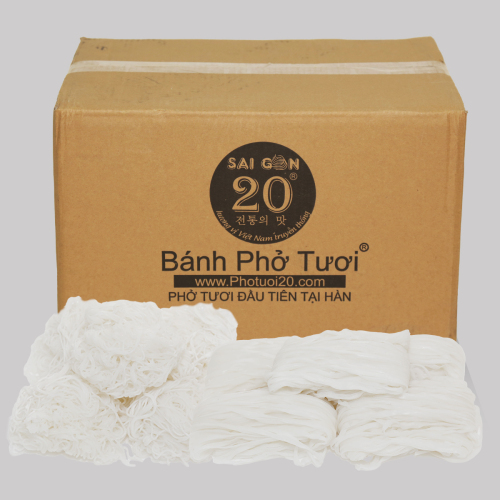 Combo 5 kg of fresh pho and 5 kg of small vermicelli noodles NoodleSaigon20 0